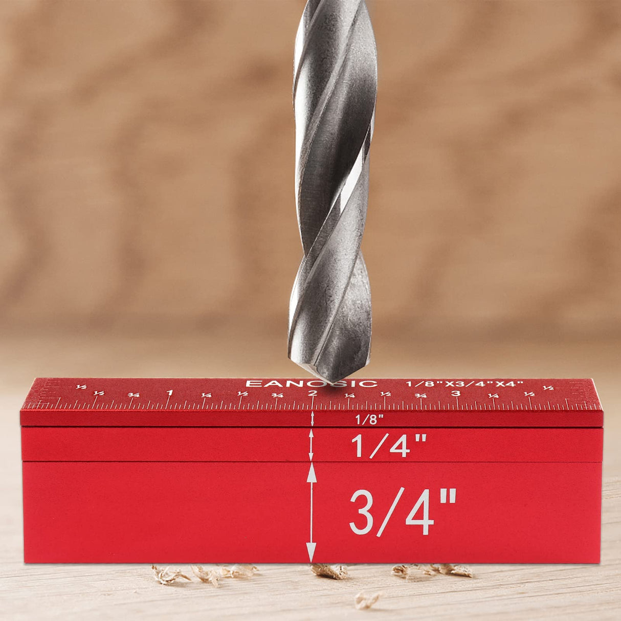 EANOSIC Setup Blocks Height Gauge Set, 8pcs Precision Aluminum Setup Bars for Router and Table Saw Accessories Woodworking Set Up, Bars Include Laser EANOSIC