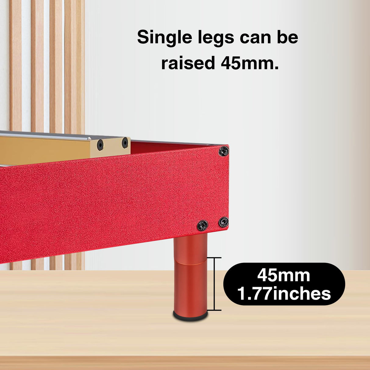 4Pcs Laser Engraver Riser Raiser Footpads Compatible with xTool D1 and D1 Pro Laser Cutter and Engraver Machine (Red) USEAMIE