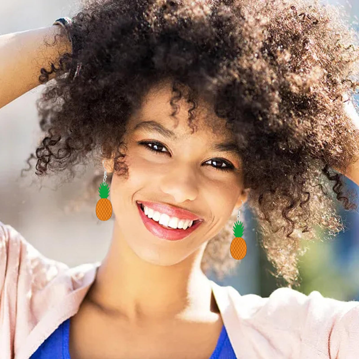 Honbay 100PCS Pineapple Unfinished Blank Wood Pieces Wood Slices Wood Chips Wooden Pineapple Shaped Embellishments Fruit Wood Cutouts Ornaments for HONBAY