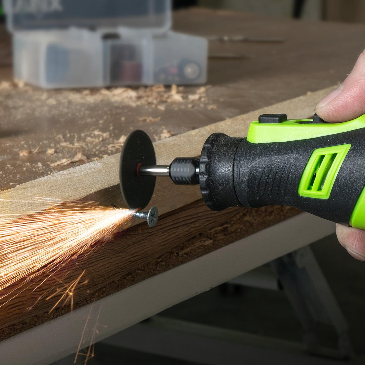 PHALANX 8V Cordless Rotary Tool Kit, 2.0 Ah Battery Rechargeable Rotary Tool with 73pcs Accessories, 5-Speed LED Light, Idea for Sanding, Carving, PHALANX