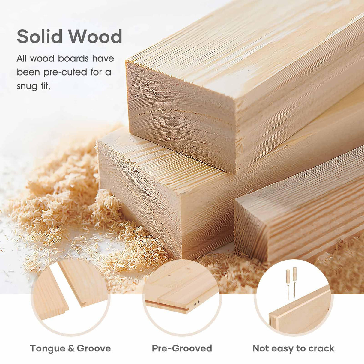 ROYMELO 36x84 inch Sliding Barn Wood Door Slab with 6.6ft Hardware Kit, Requires Simple DIY Assembly ROYMELO