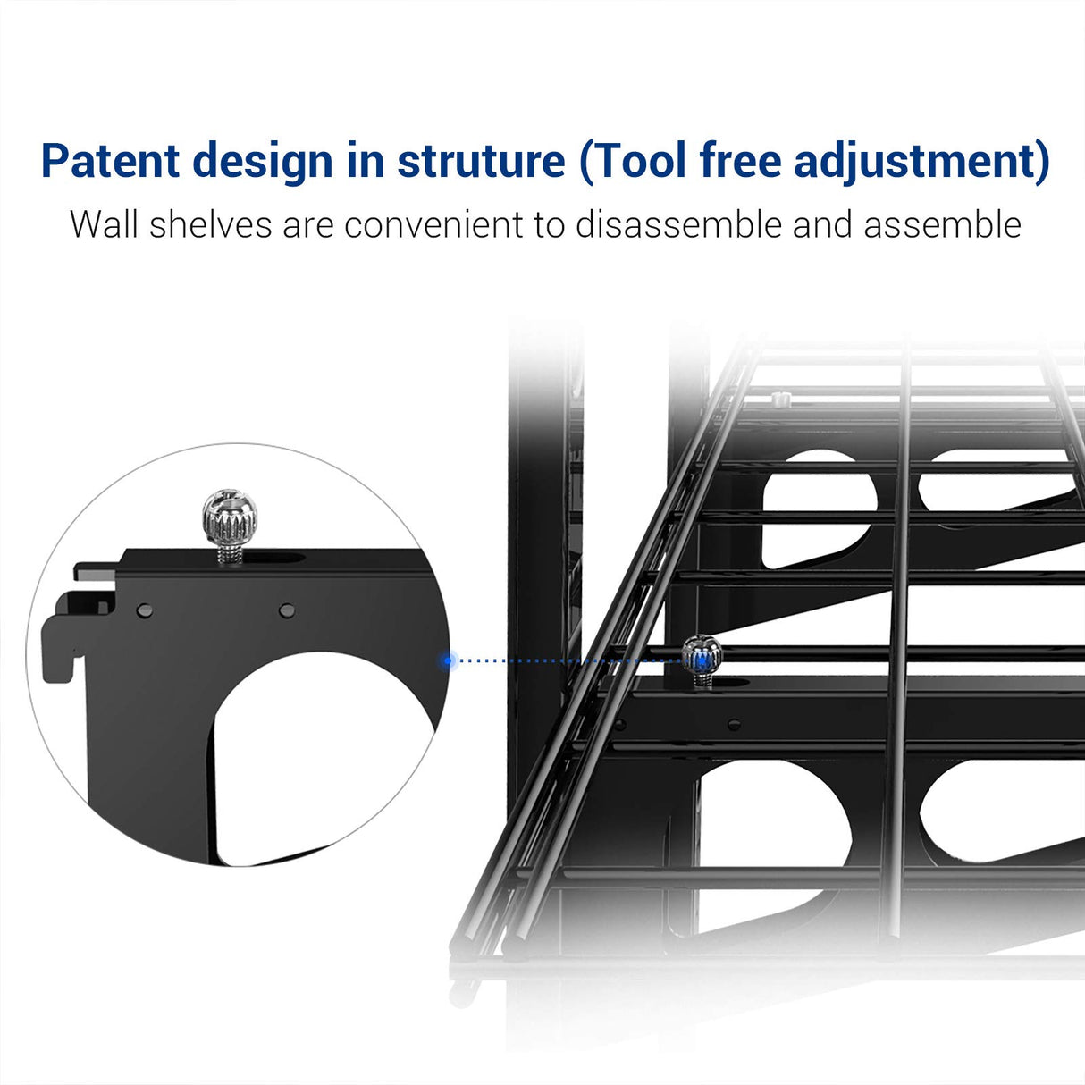 Fleximounts 3-Tier 1x4ft Garage Storage Wall Shelving 12-inch-by-48-inch per Shelf Height Adjustable Floating Shelves (Black) Fleximounts