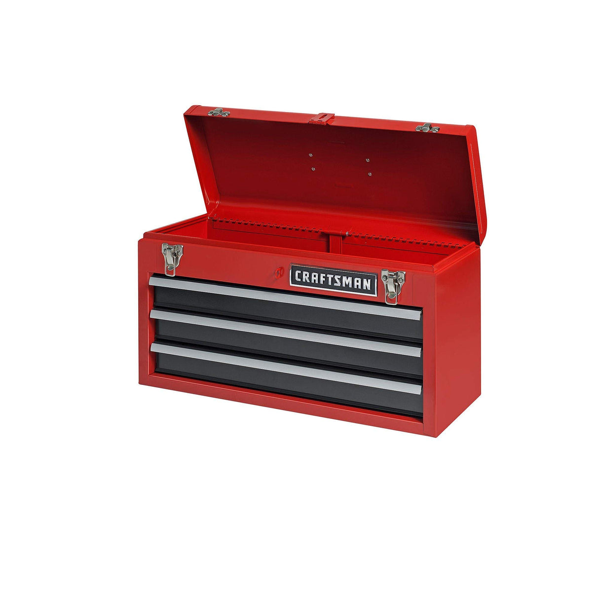 Craftsman 3-Drawer Metal Portable Chest Toolbox Red Craftsman