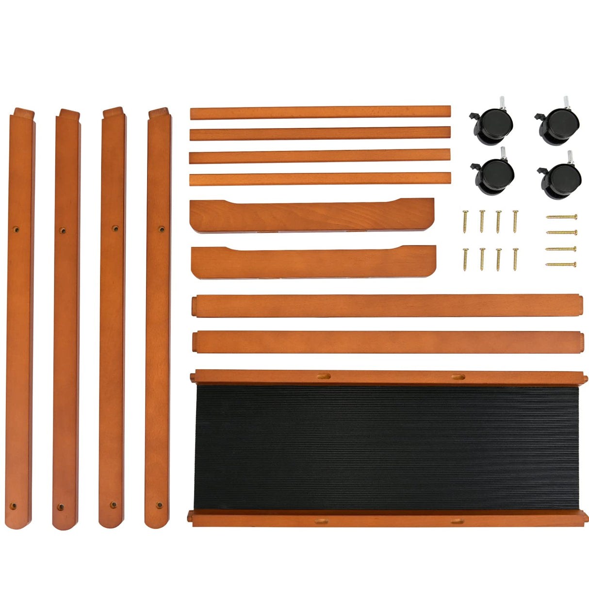 MEEDEN Wood Large Print Rack with Castors, Artist Storage and Display Rack, Premium Drying Rack, Storage for Canvas, Prints, Panels, Posters, Holds MEEDEN