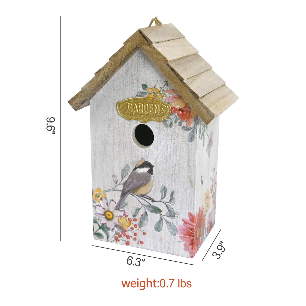 Z² BellaDecor Wooden Humming Bird Houses for Outside Birdhouses for Outdoors Hanging Bird House Unique Bird Nest for Garden Patio Yard Lawn Backyard Z² BellaDecor