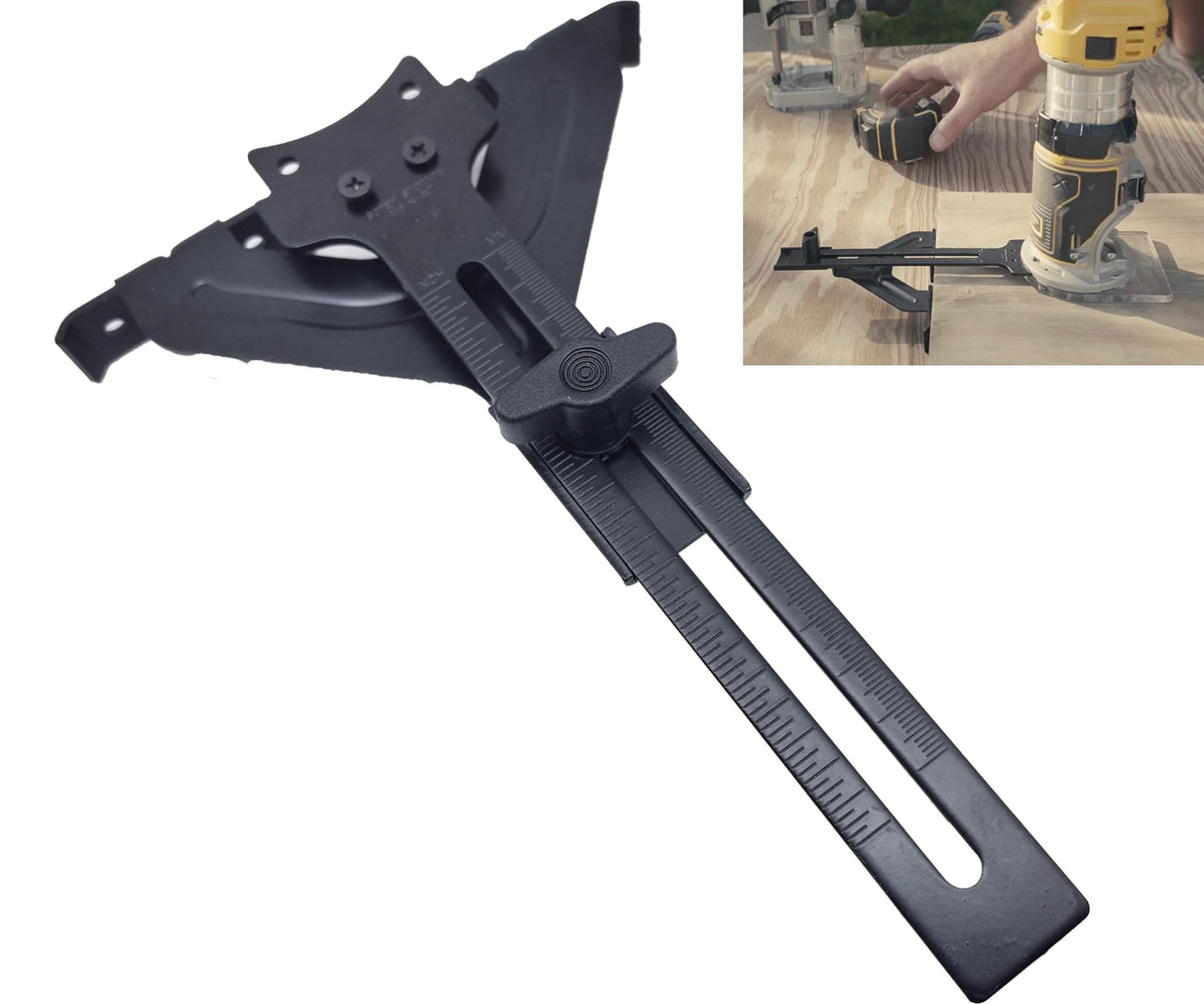 •DNP618 Edge Guide for DEWALT Fixed Base Compact Router xuyunming