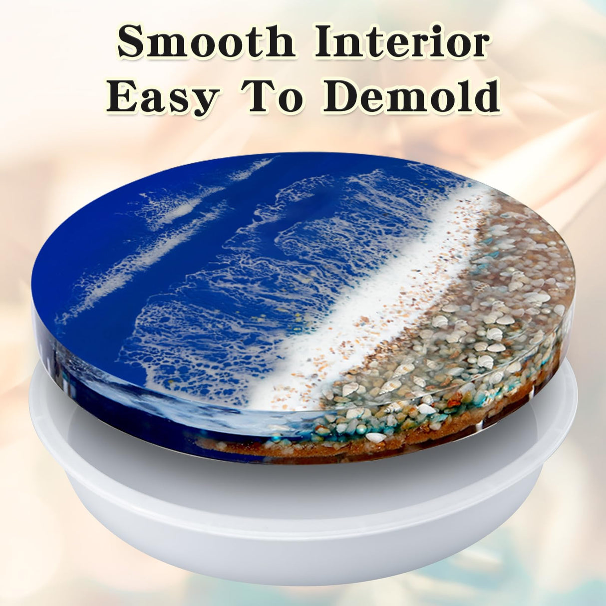 14 Inch Deep Round Large Tray Resin Mold, Silicone Molds for Epoxy Resin, for Floral Preservation,Clock,River Table, Coffee Table, Resin Art,Home SIMEIQI