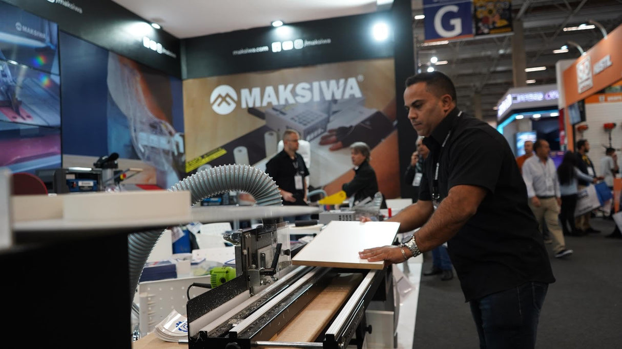 Maksiwa Portable Edgebander + Edge Trimmer + Workbench Combo - Hot Melt System - Pellet Low Temperature Glue - Edgebanding Solution with 2-Year Maksiwa