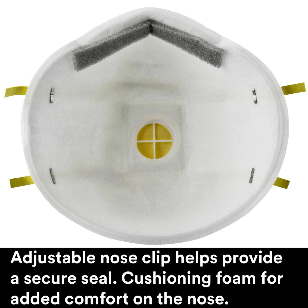 3M 8210V Particulate Respirator with Cool Flow Valve, Grinding, Sanding, Sawing, Sweeping, Woodworking, Dust, 10/Box 3M