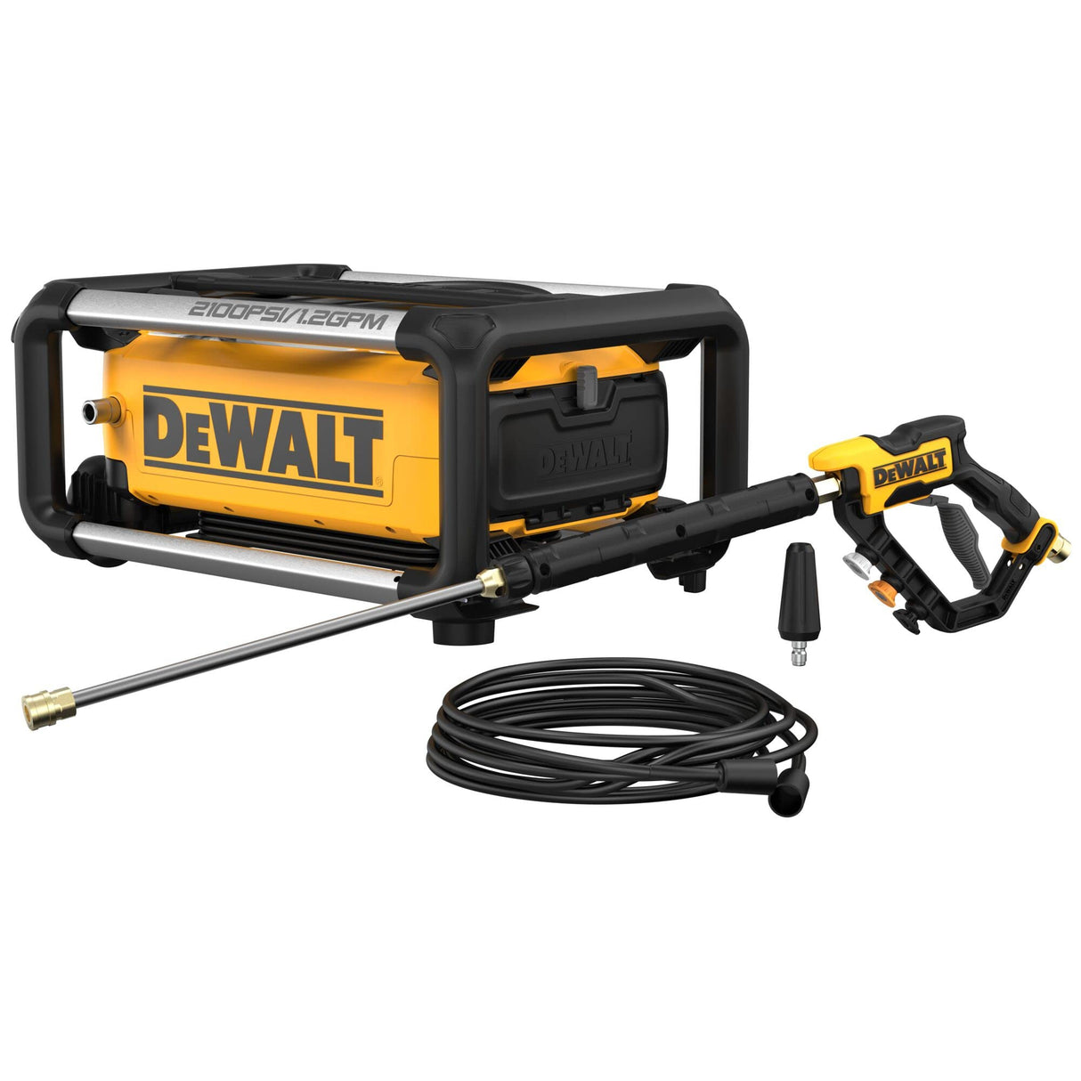DEWALT Electric Pressure Washer, 2100 PSI, Jobsite Power Washer (DWPW2100) DEWALT