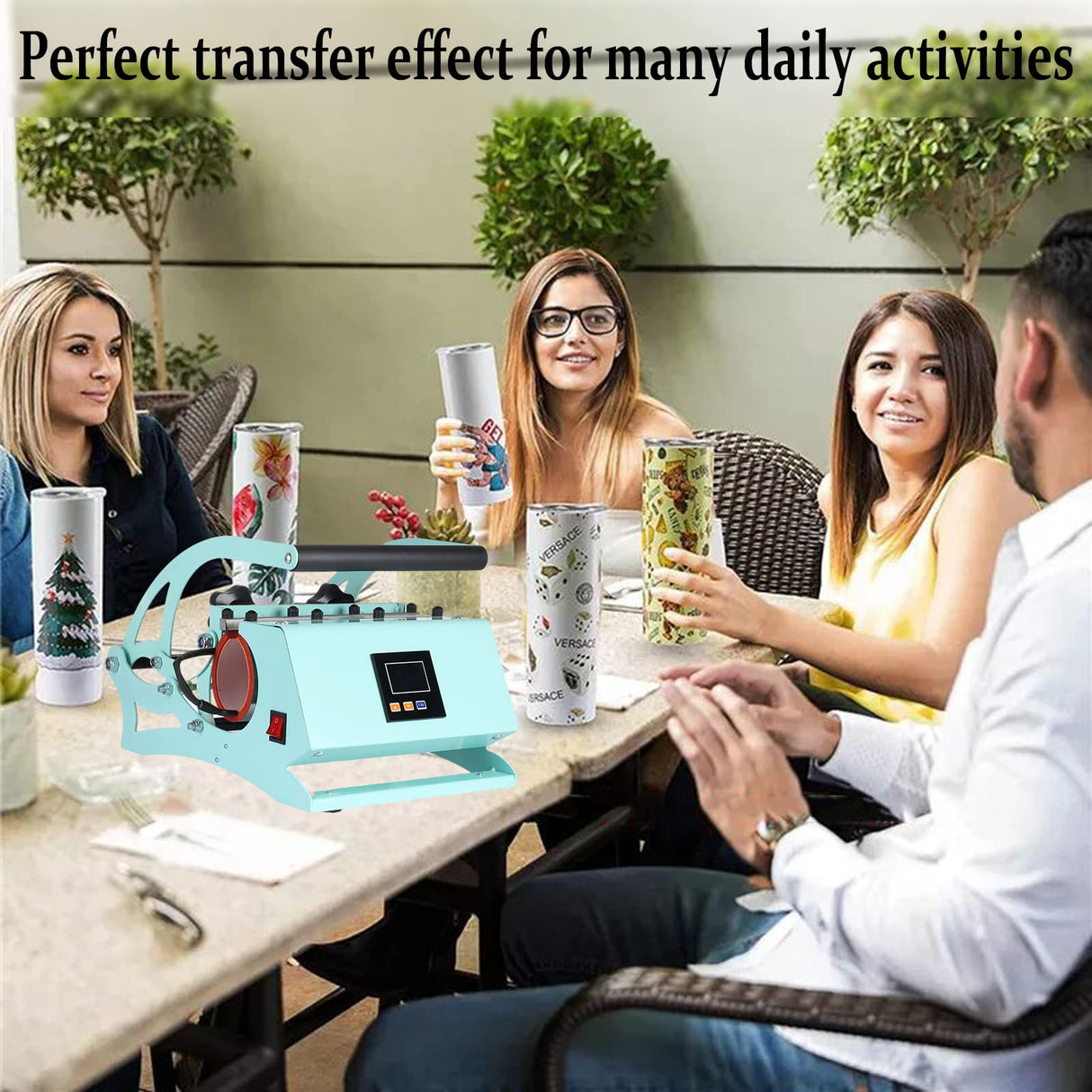 Tumbler Heat Press Machine,20oz Cup Heat Press DIY Sublimation for 11oz/15oz/16oz/20oz Straight Skinny Sublimation Tumblers Mugs Heat Transfer Print ENPAP