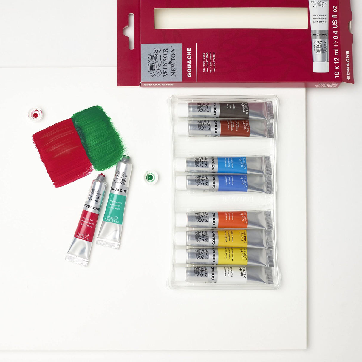 Winsor & Newton Designers Gouache Paint Set, 10 Count(Pack of 1), 10 Colors Winsor & Newton