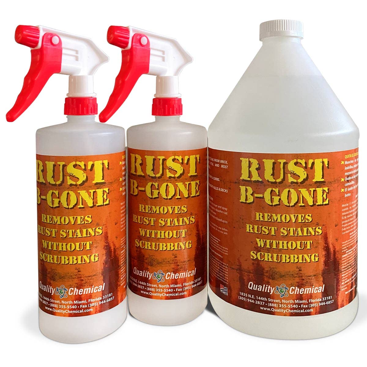 Quality Chemical's Rust-B-Gone Rust Stain Remover/Rust Reformer/Rust Neutralizer for Metal/Metal Rust Remover/Rust Remover/Rust Inhibitor,/Rust Quality Chemical