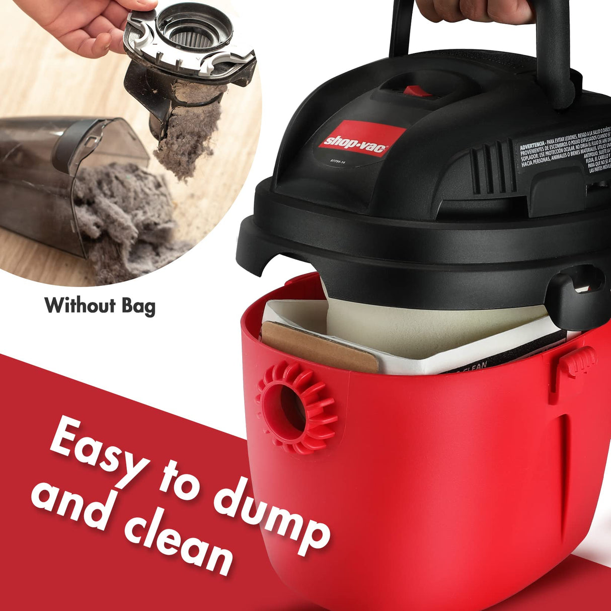 Shop-Vac 90668 2-2.5 Gallon Disposible Filter Bags,6 Pack Shop-Vac