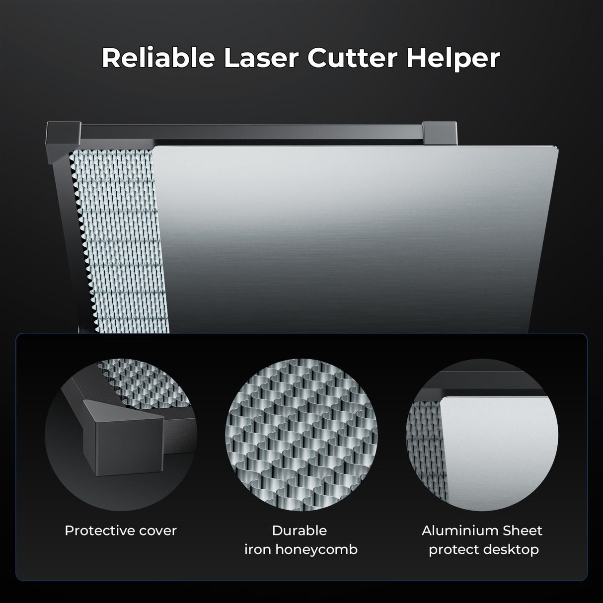 Honeycomb Working Table for Falcon 2 and Most Laser Engravers Honeycomb Working Panel for Fast Heat Dissipation and Desktop-Protecting 19.68"x 19.68" CREALITY FALCON