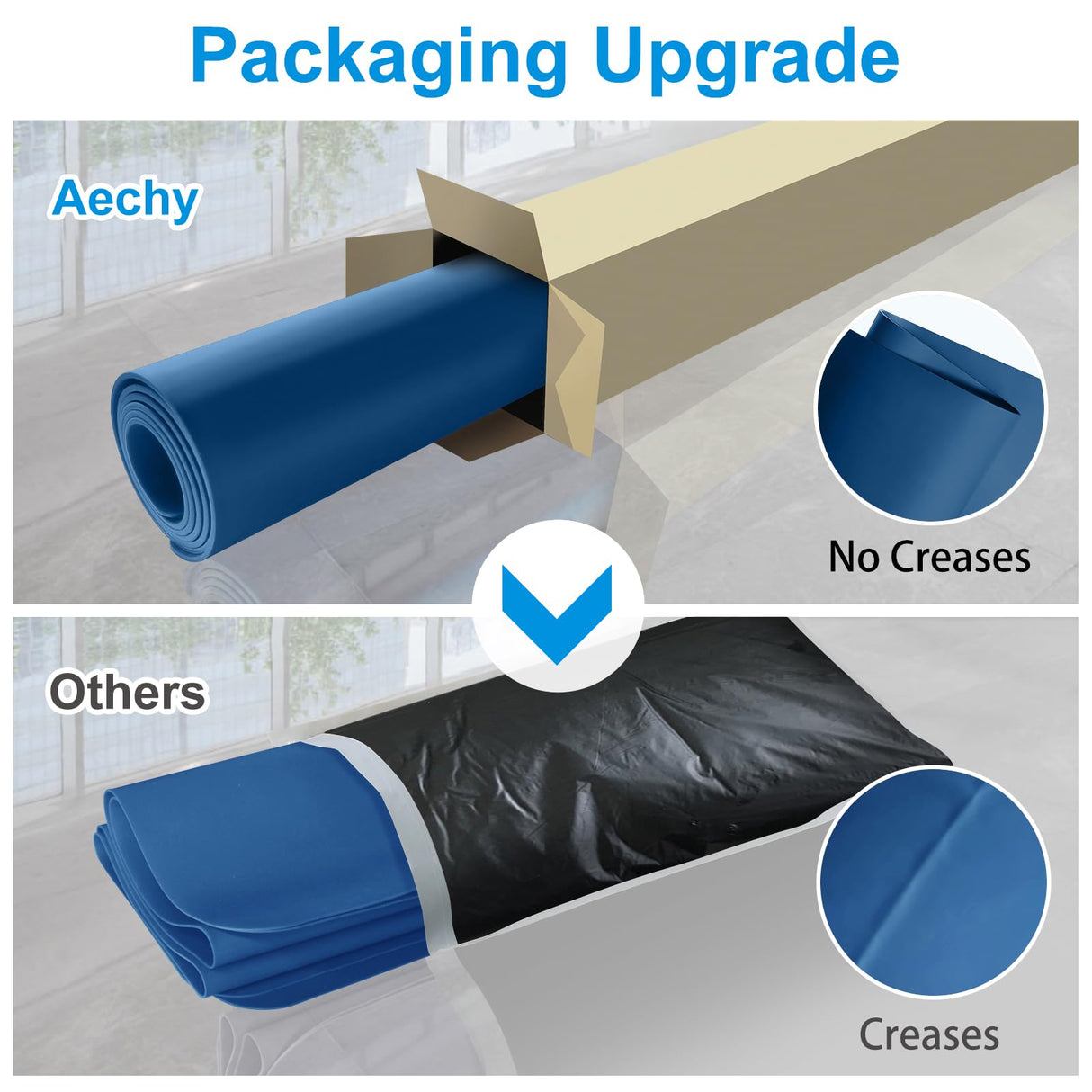 AECHY Silicone Mats for Kitchen Counter 47"x23.6"x0.08”, Largest Heat Resistant Mat Shipped Rolled Up Kitchen Island Silicone Countertop Protector AECHY