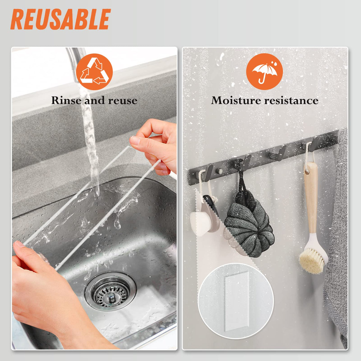 Extra Large Double Sided Tape Heavy Duty Removable 1.18 Inch x 160 Inch, Clear & Tough Nano Tape, Multipurpose Mounting Tape Picture Hanging Strips Wotec