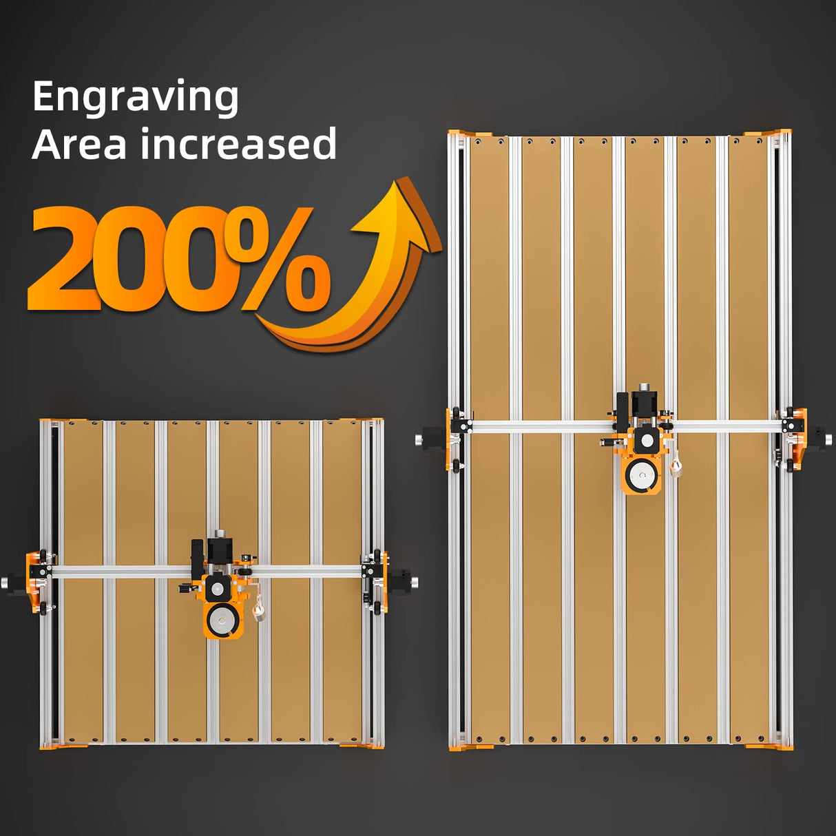FoxAlien Masuter Pro CNC Router Machine with 40x80cm Extension Kit for Working Area Extend FoxAlien
