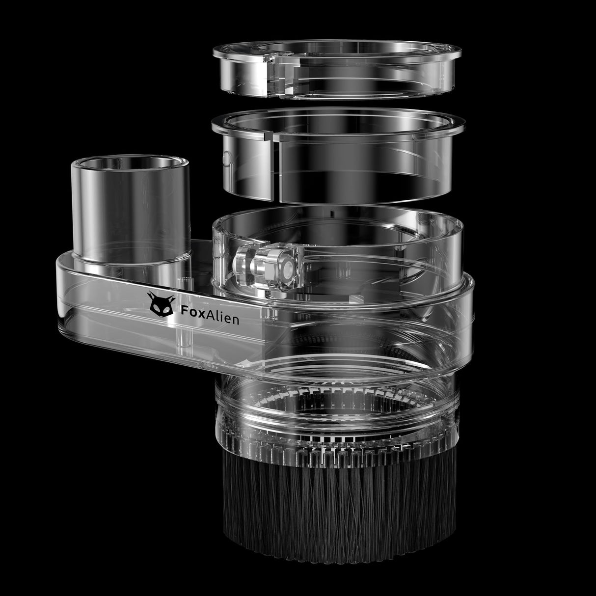 FoxAlien 69mm Diameter Dust Shoe for CNC Router Machine, Compatible with 52mm Spindle Motor and 65mm Router, Hose Diameter 38mm FoxAlien