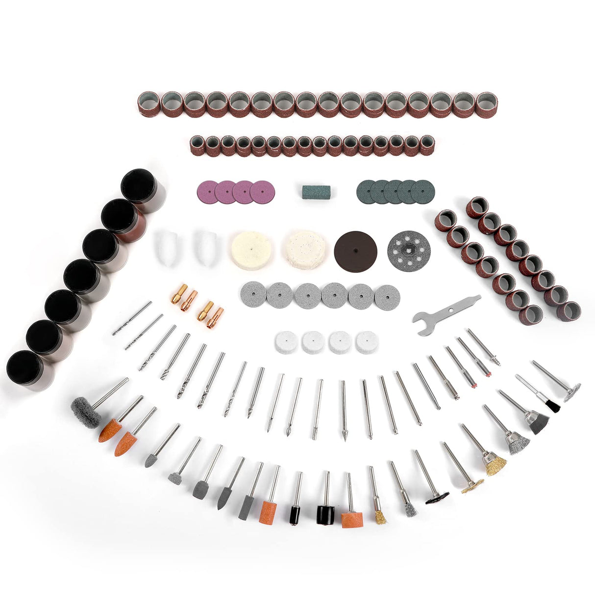 PHALANX Rotary Tool Accessory Kit, 420 Pcs Accessories Kit, 1/8"(3.2mm) Diameter Shanks, Universal Fitment All Rotary Tool for Easy Cutting, Sanding, PHALANX