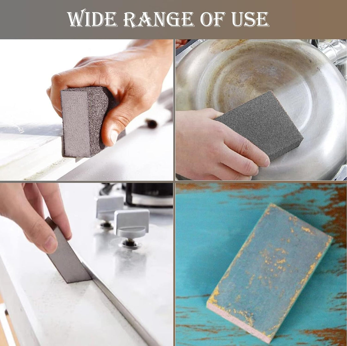 M-jump 8 Pack Single Sanding Sponge Kit- 60/80/120/220- Coarse Medium Fine Grit,Washable and Reusable Sanding Blocks for Wood-Working Sanding Metal M-jump