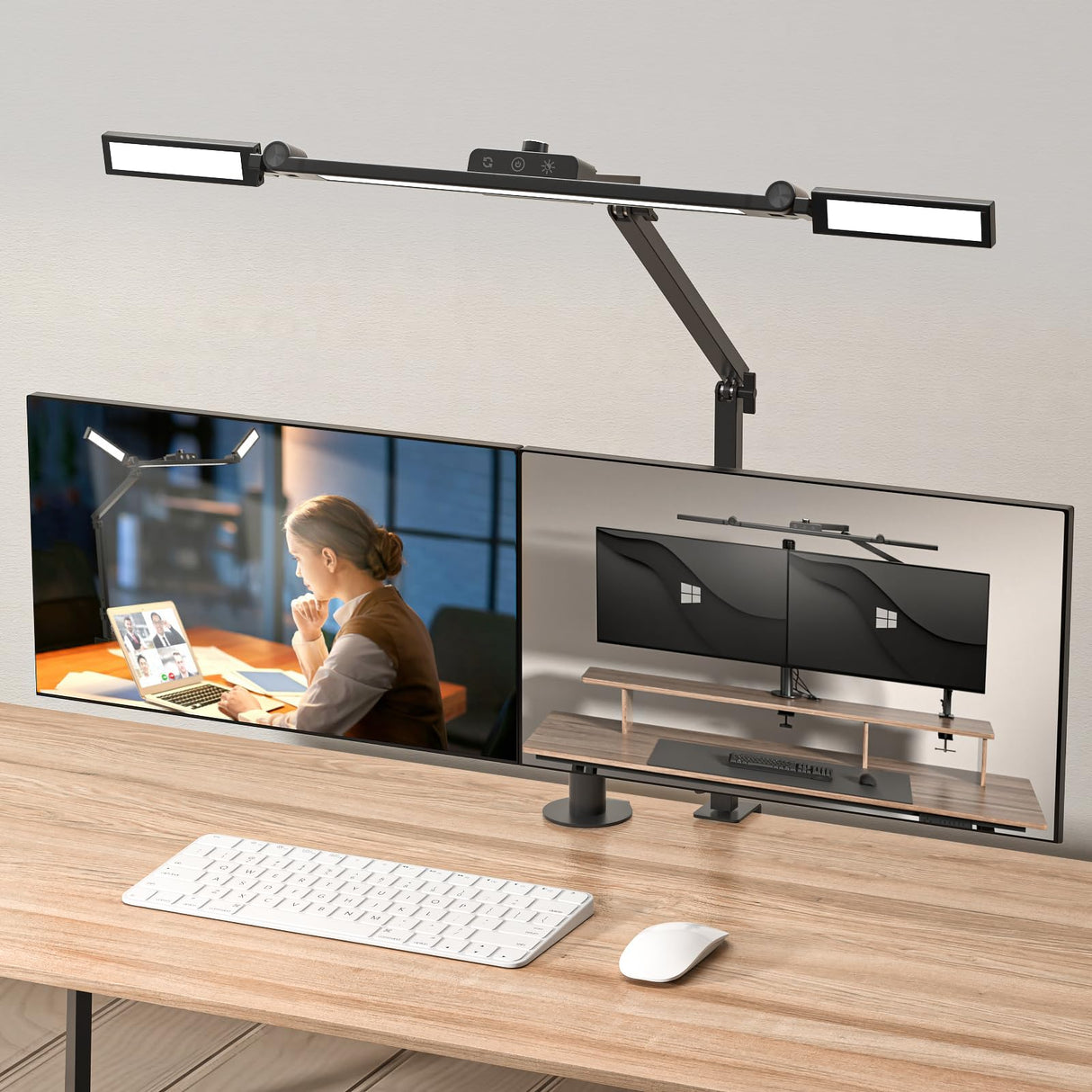 Marbosa Led Desk Lamp for Office Home, Architect Desk Lamp with Clamp, Ultra Bright Dimmable Table Light, Stepless Dimming and Tempering Desk Light Marbosa