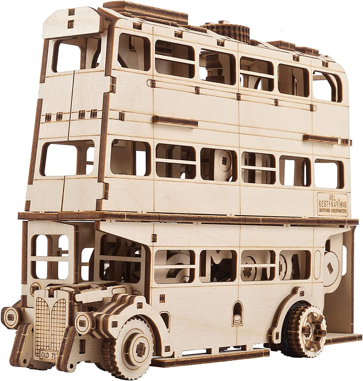 UGEARS Harry Potter Knight Bus - 3D Wooden Puzzles for Adults to Build - Wooden Bus Model Kits 3D Puzzles for Adults - Wooden Model Building DIY UGEARS