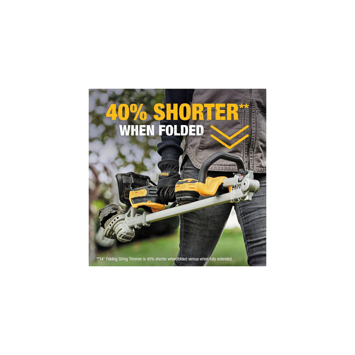 DEWALT 20V MAX* String Trimmer, Battery Powered, 14-Inch, Tool Only (DCST922B) DEWALT