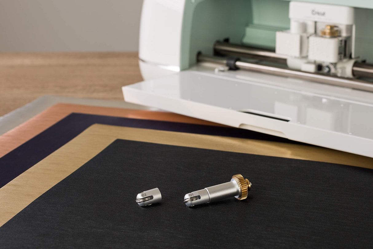 Cricut Scoring Wheel Tip + QuickSwap Drive Housing, Patented Wheel Design, Up To 10X More Pressure, Crisp Creases on Basic Materials, For DIY Crafts, Cricut