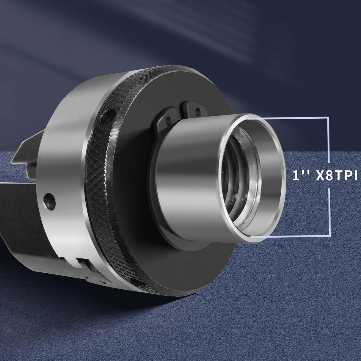 NNBWKIXI 2-inch 2-Jaw Pen Drilling Wood Lathe Chuck with 1" X 8TPI Direct Thread,Dedicated Pen Drilling Lathe Chuck Chuck for Woodturning Pen Turning NNBWKIXI