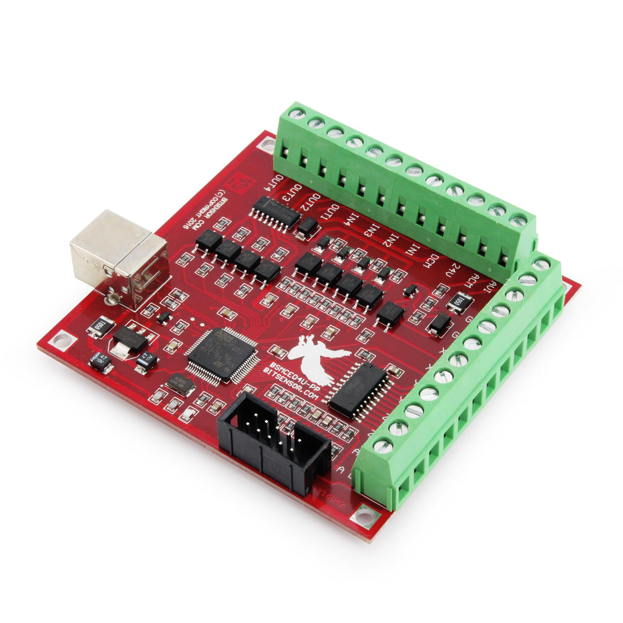 CNCTOPBAOS 4 Axis USB Mach3 Motion Control Card,Red 4-Axis Linkage MACH3 CNC Controller Board,Stepper Motor Driver Control Card 100KHz 4 Inputs CNCTOPBAOS