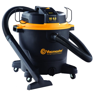 Vacmaster Professional - Wet/Dry Vac, 16 Gallon, Beast Series, 6.5 HP 2-1/2" Hose (VJH1612PF0201), Black