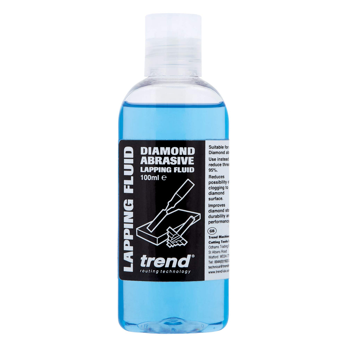 Trend Diamond Abrasive Lapping Fluid, 3.4 fl oz, Blue, Professional Grade Sharpening Fluid for Optimum Performance, DWS/LF/100 TREND