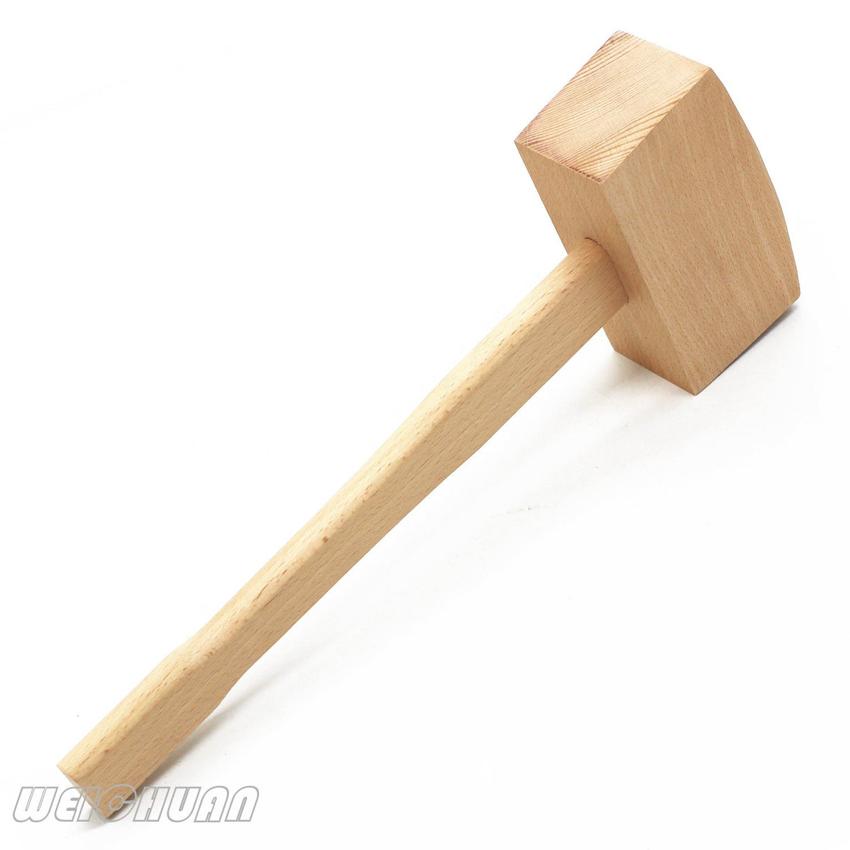 WEICHUAN 5" Unfinished Beech Wood Mallet Ice Hammer Mallet - Solid Beechwood Damage-Free Striking Woodworking Carving Mallet Woodworking Hand Tool WEICHUAN