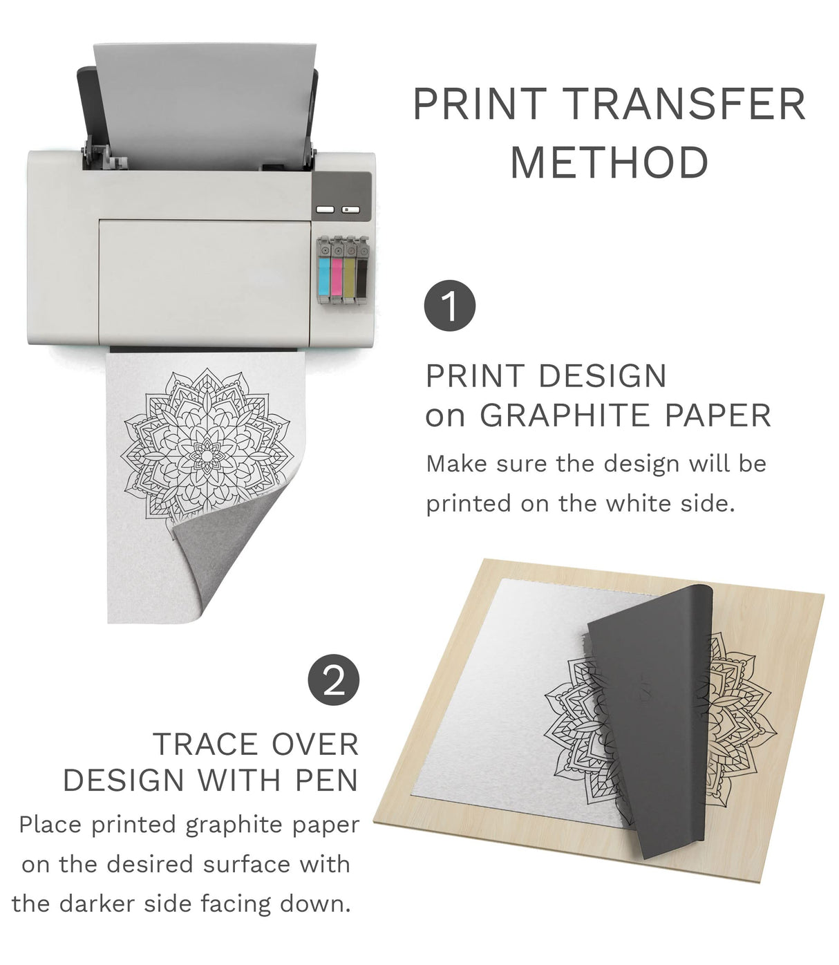 MyArtscape Art Supplies - Artist Quality Graphite Transfer Paper - 9" x 13" - 25 Sheets - Waxed Carbon Paper - with Tracing Paper Pad - 33lb - 9" x MyArtscape