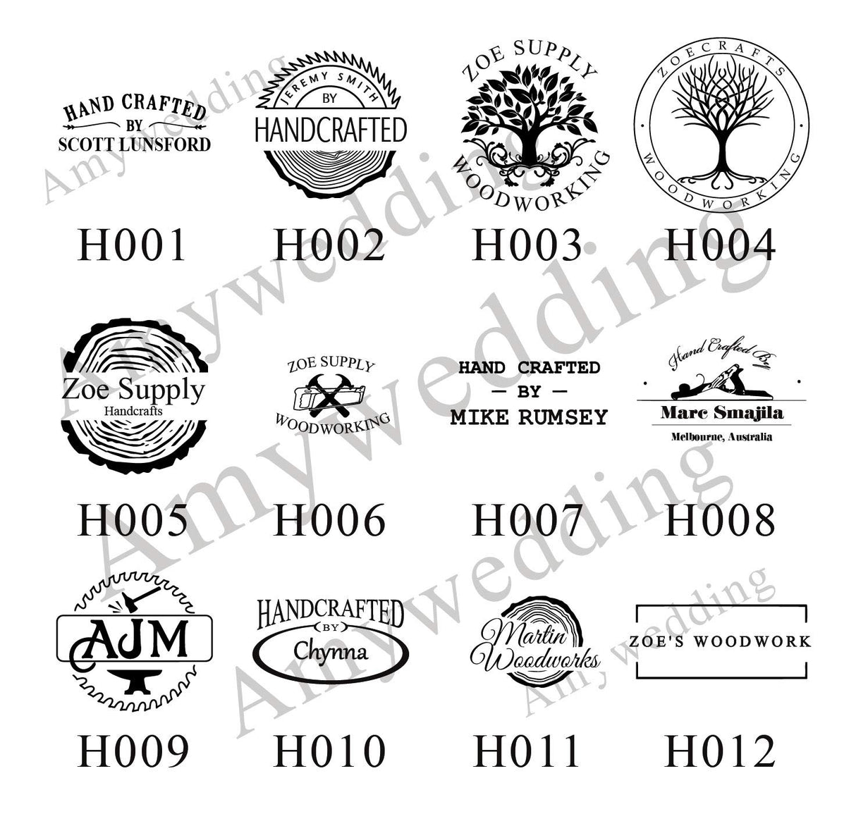 Custom Durable Branding Iron for Wood, Leather, and More with Handle - ZOECRAFTSUPPLY ZOECRAFTSUPPLY