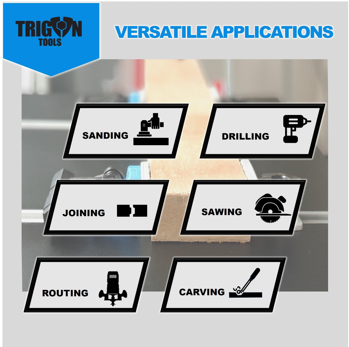 T-Track Clamps for woodworking, T Track accessories, for T-Track Profile (3/4’’ * 3/8’’) | Stop Blocks | Inline Auto Adjust Quick Release Woodworking Trigon-Tools