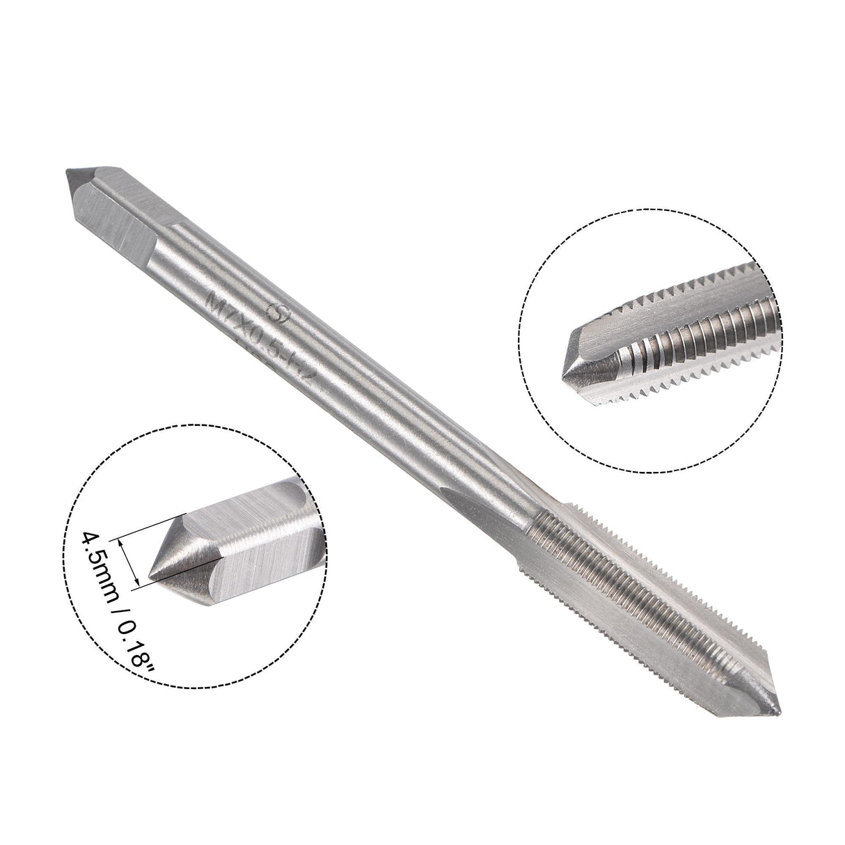 uxcell M7 x 0.5mm Metric Tap and Die Set, Machine Thread Screw Tap with Round Threading Die, Tap & Die Kit for Nut Screw Bolt Thread Repair uxcell