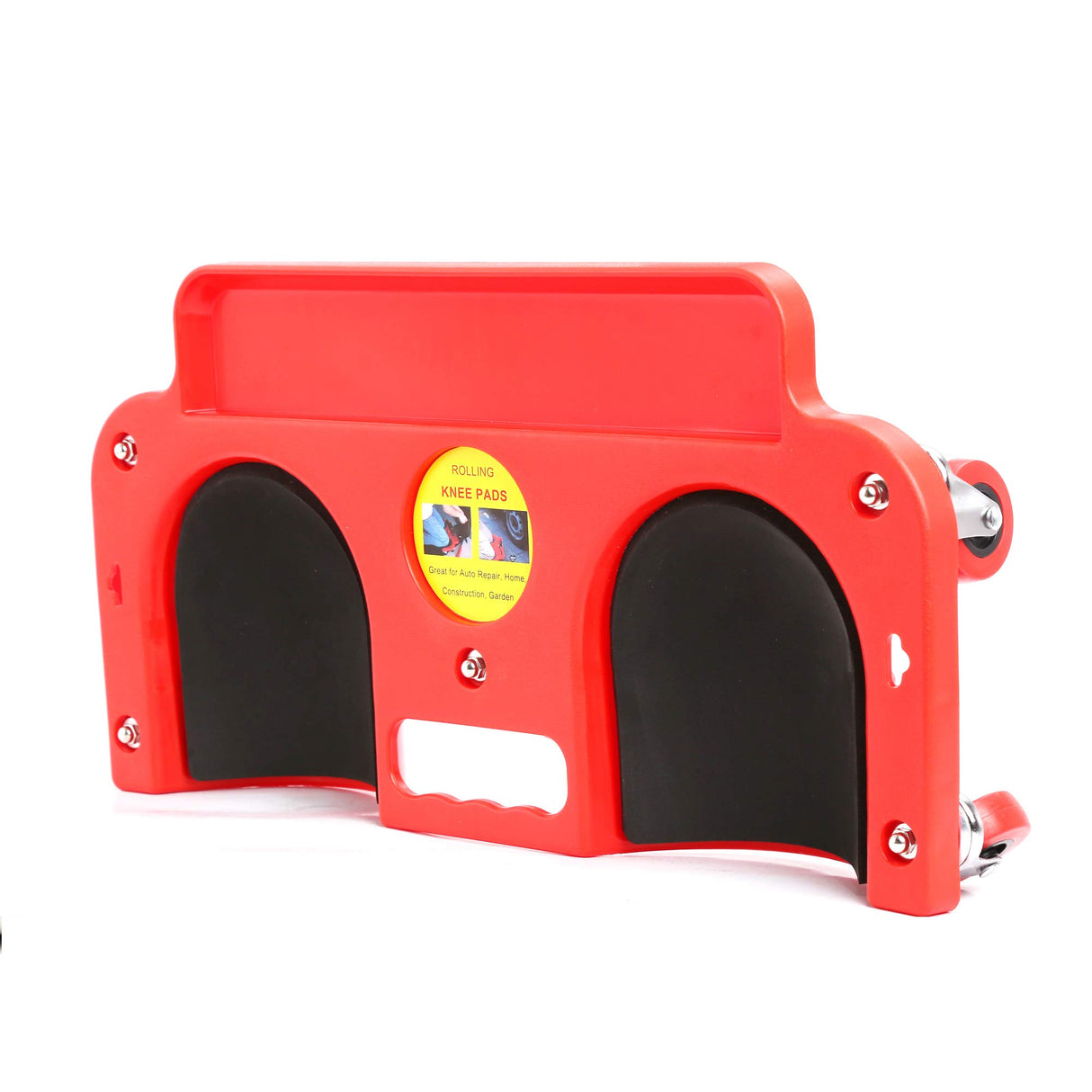 WINTOOLS Rolling Knee Creeper/Pads ABS High-Impact Frame with 5 Swivel Castors, Tool Tray Holder WINTOOLS