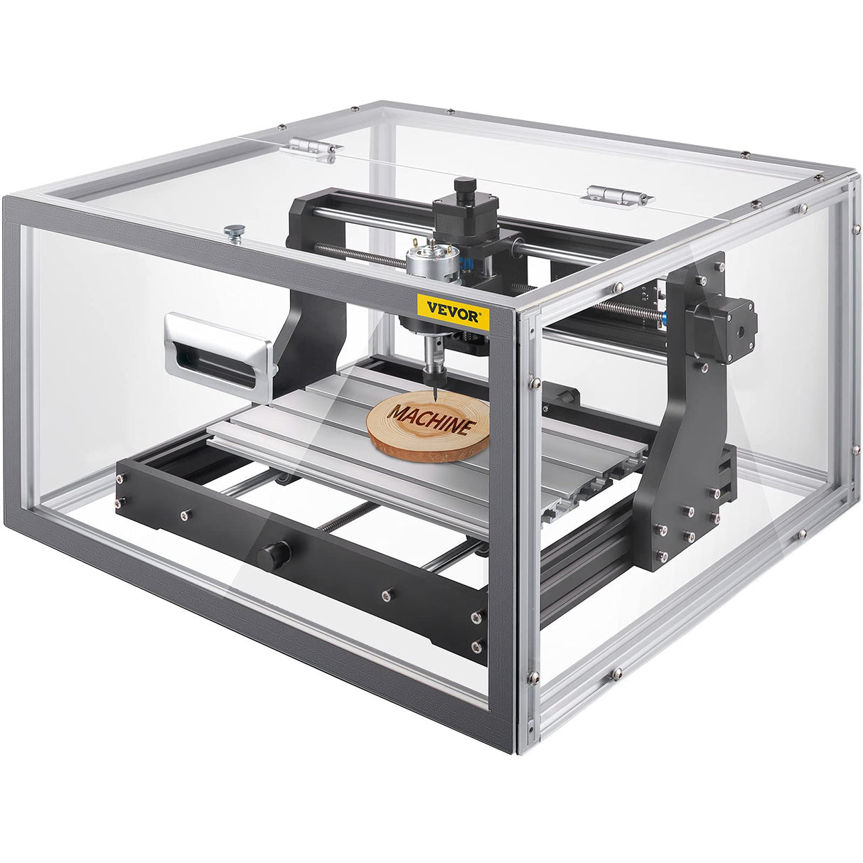 VEVOR CNC 3018 PRO Router Machine, GRBL Control 3-Axis Milling Engraver Engraving Machine, DIY CNC Router Kit with Transparent Enclosure, Offline VEVOR