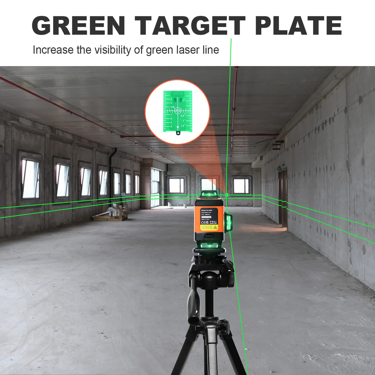 DOVOH 4x360° Laser Level 360 Self Leveling, 16 Line Laser Leveler for Construction Floor Tiling and Ceiling Rechargeable Green Beam 4D Plane Magnetic DOVOH