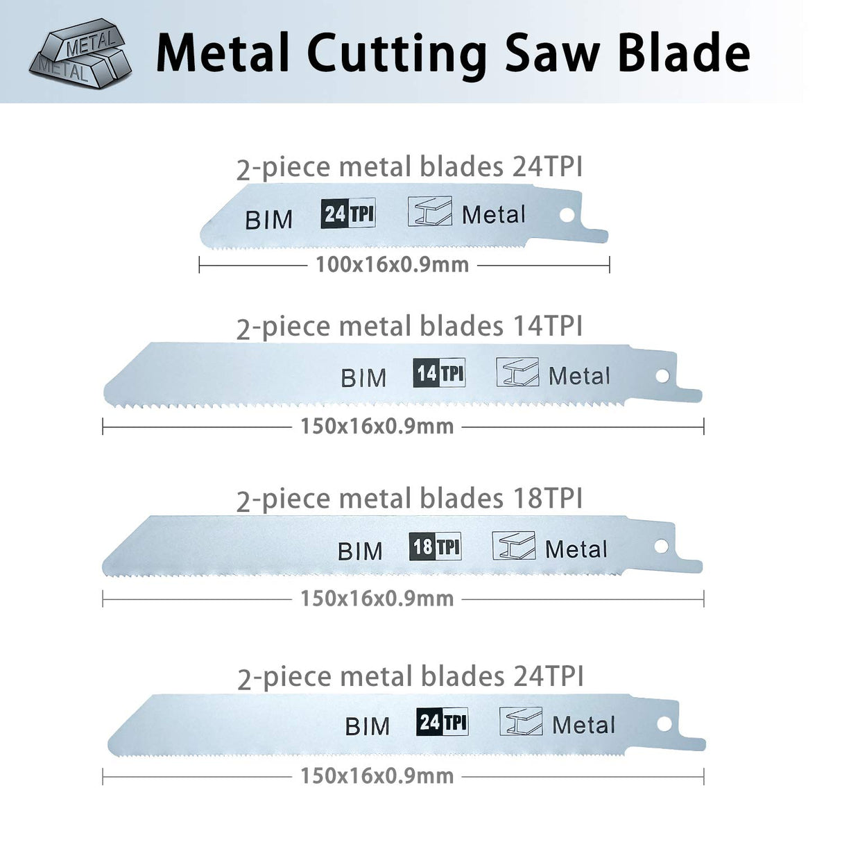 36PCS Reciprocating Saw Blades LEILUO Pruning Saw Blade for Wood Metal Plastic Sawsall. Blades Set fit DeWalt Bosch Makita Milwaukee Porter-Cable LEILUO