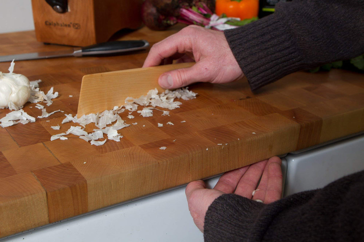 Earlywood 10 inch Handmade Wood Cooking Utensil for Kitchen, Multi-Purpose Scraper and Egg Turner, Cast Iron Saute Spatula - Made in USA - Bloodwood Earlywood