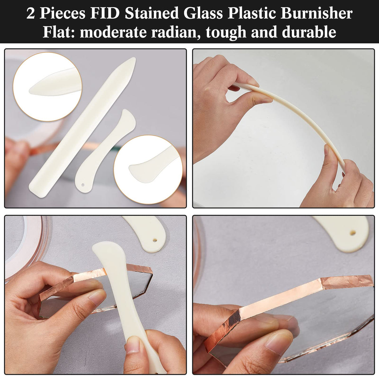 58 Pcs Stained Glass Supplies Glass Cutter Kit Including 8 Pcs Layout Block System 2 Pcs Class Running Breaking and Heavy Duty Glass Cutting Tool 2 Spakon