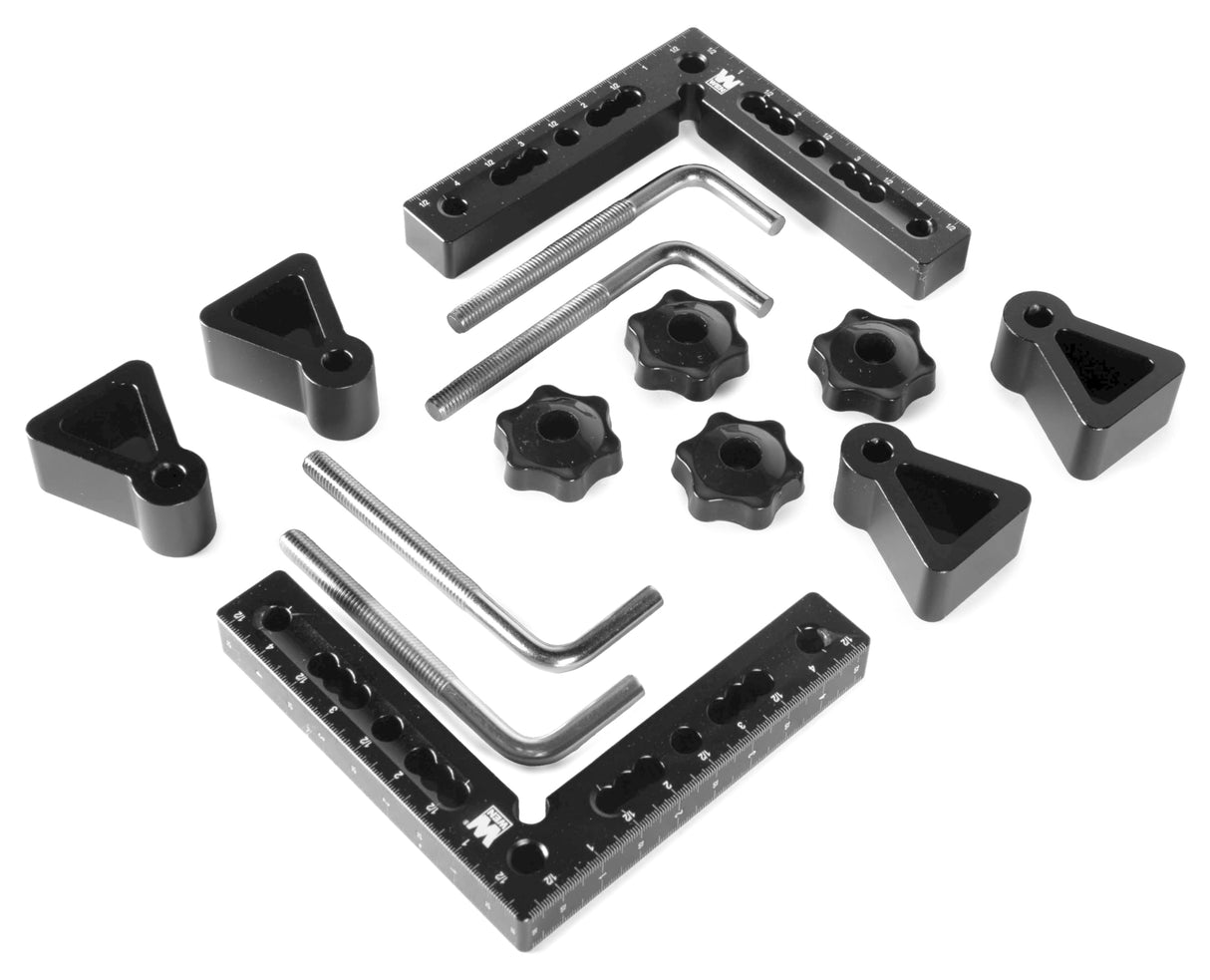 WEN 4.5-Inch 90-Degree Precision Positioning Squares and Setup Blocks with Laser-Etched Scales (ME900L) WEN