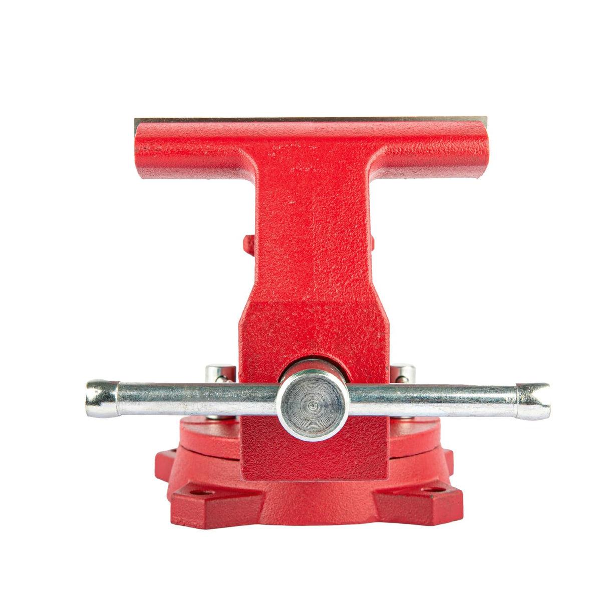 COGNATIVE 6.5" Heavy-Duty Ductile Iron Bench Vise 360° Swivel Bench Vise with Anvil, Red COGNATIVE