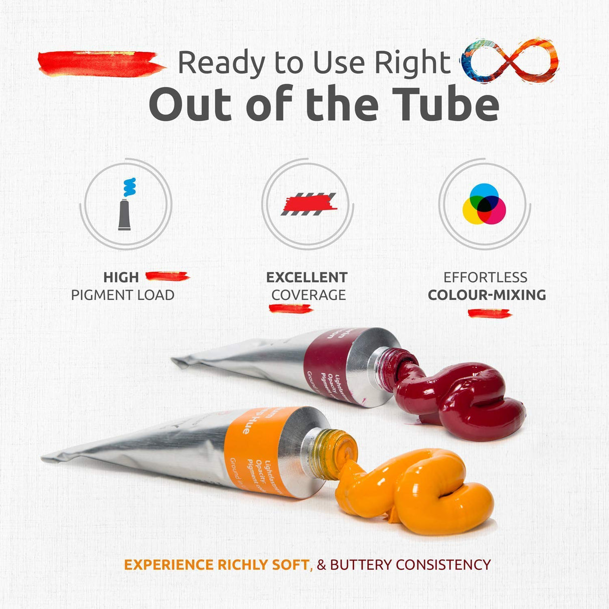 ZenART Non-Toxic Oil Paint Set for Professional Artists - 2 x 8 x 45ml Tubes - Bundle of Portrait, and Essential Palette of Eco-friendly Paint with ZenART Supplies