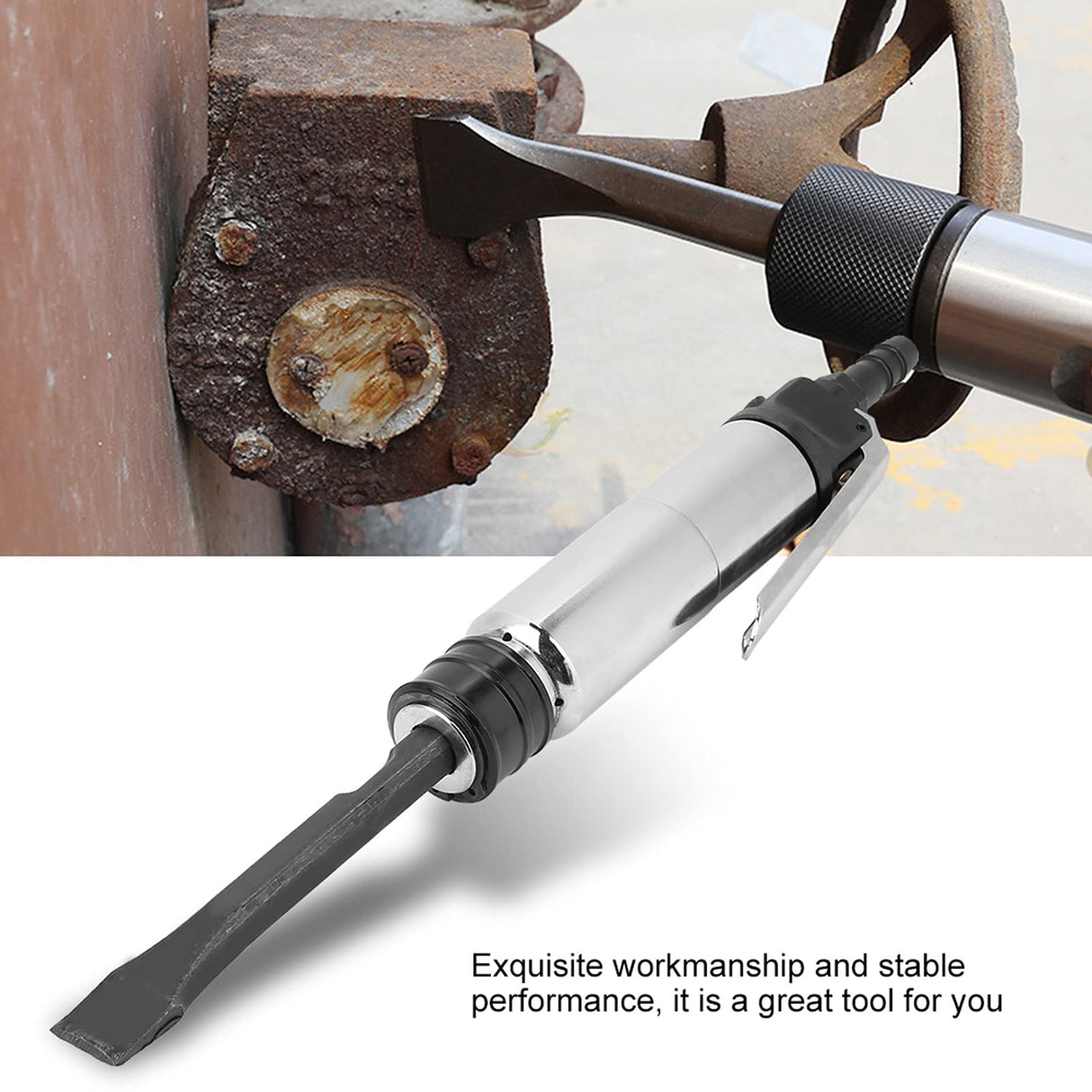 Pneumate Hammer Tool Pneumatic Hammers Industrial Powerful Handle Straight Type Air Chisel Pneumatic Hammer Shovel Tool Qiilu