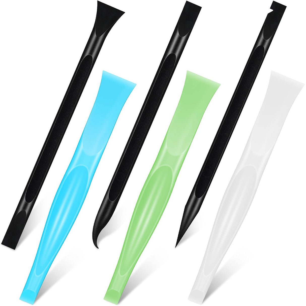 Non-Scratch Plastic Scraper Tool Carbon Fiber Plastic Cleaning Scraper Tool Pen-shaped Scraper Tool Stiff Scraper Cleaning Tool for Kitchen Sticker Honoson