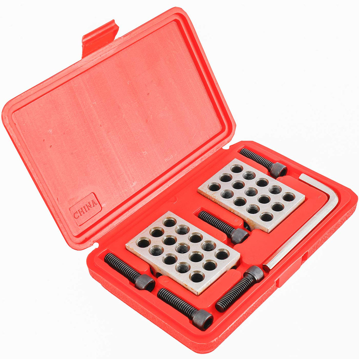 Toolly Ultra Precision 1-2-3" Blocks 2pcs/Pair, 0.0001", Hardened Steel, and Come with Plastic Case Toolly